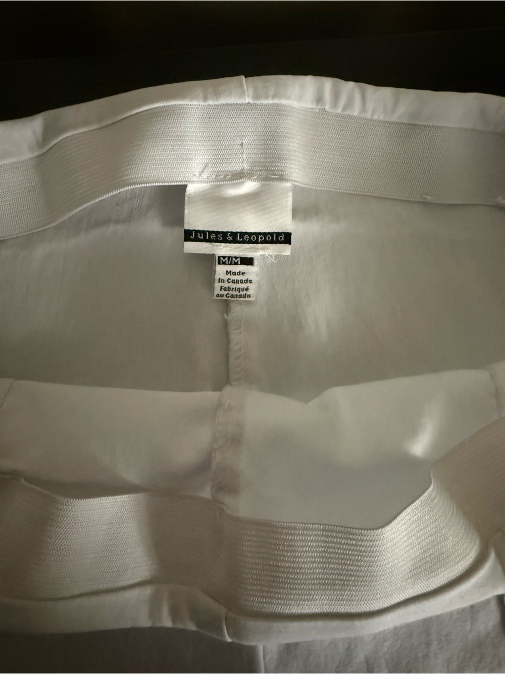 Bright White Cropped Front Seam Stretch Dress Pants, Canadian-Made - Picture 3 of 10